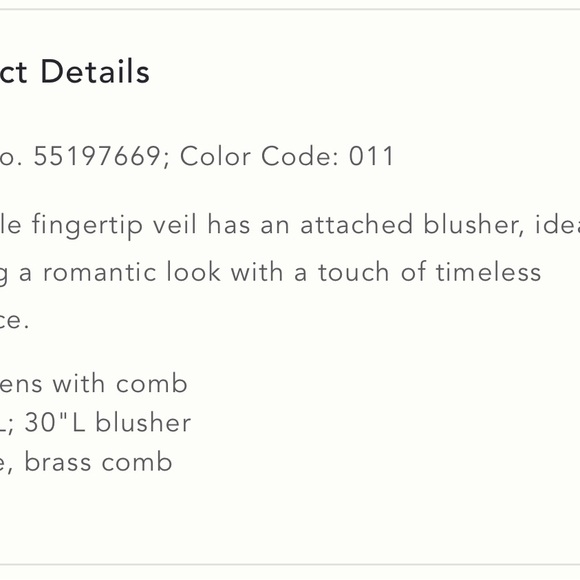 Anthropologie wedding veil - Picture 8 of 8